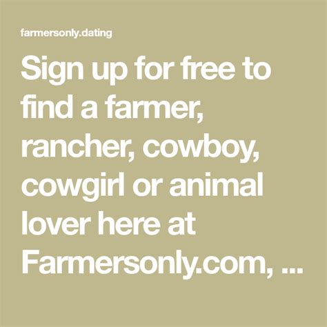 farmersonly login com, an online dating site meant for down to earth folks only